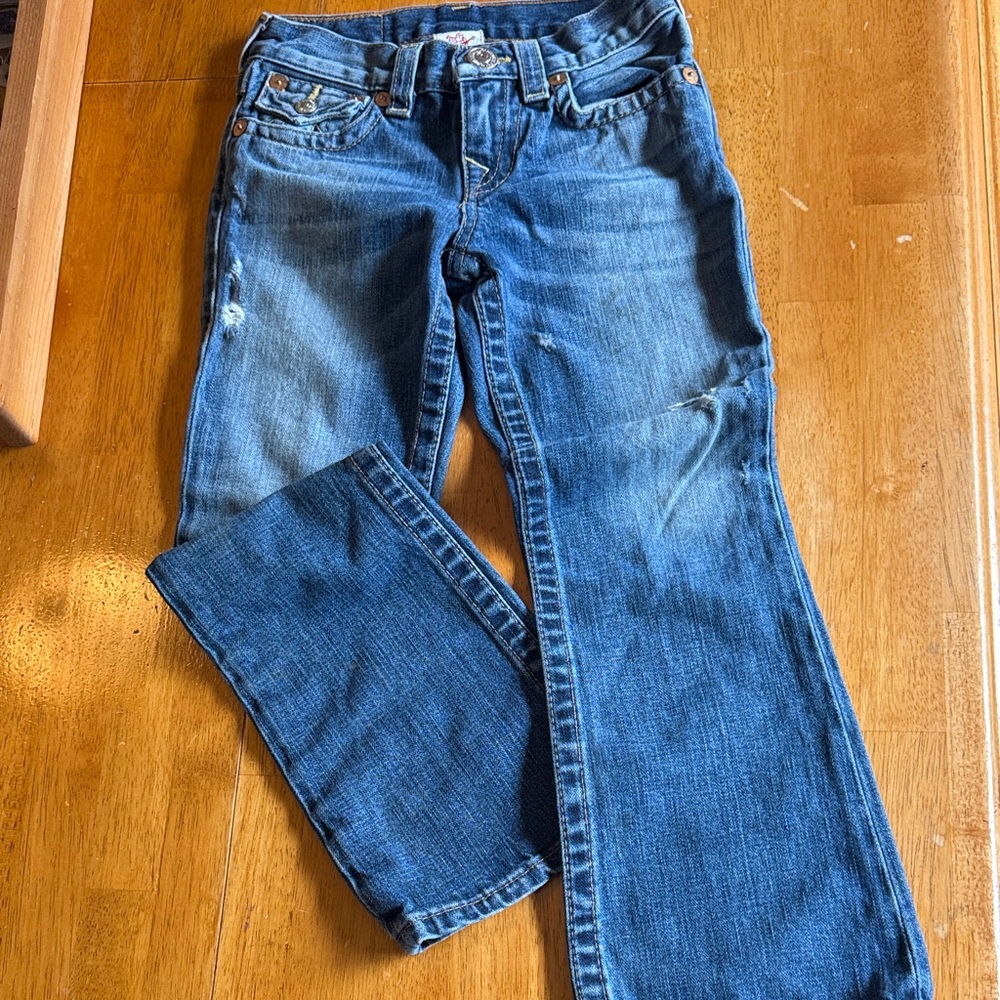 True Religion Blue Boot Cut Jeans